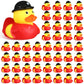 Sotiff Rubber Ducks 2 Inch Cool Rubber Ducky Bath Toy For Party Favors Birthday Party Gifts Beach Summer Bath Tub Pool Toys(48 Pcs,Firefighter Ducks)