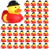 Sotiff Rubber Ducks 2 Inch Cool Rubber Ducky Bath Toy For Party Favors Birthday Party Gifts Beach Summer Bath Tub Pool Toys(48 Pcs,Firefighter Ducks)
