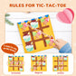 Joycat Tic Tac Toe Strategic Board Game For Kids And Family, Christmas Party Favors,Christmas Giveaways,Goodie Bag Stuffers,Gift