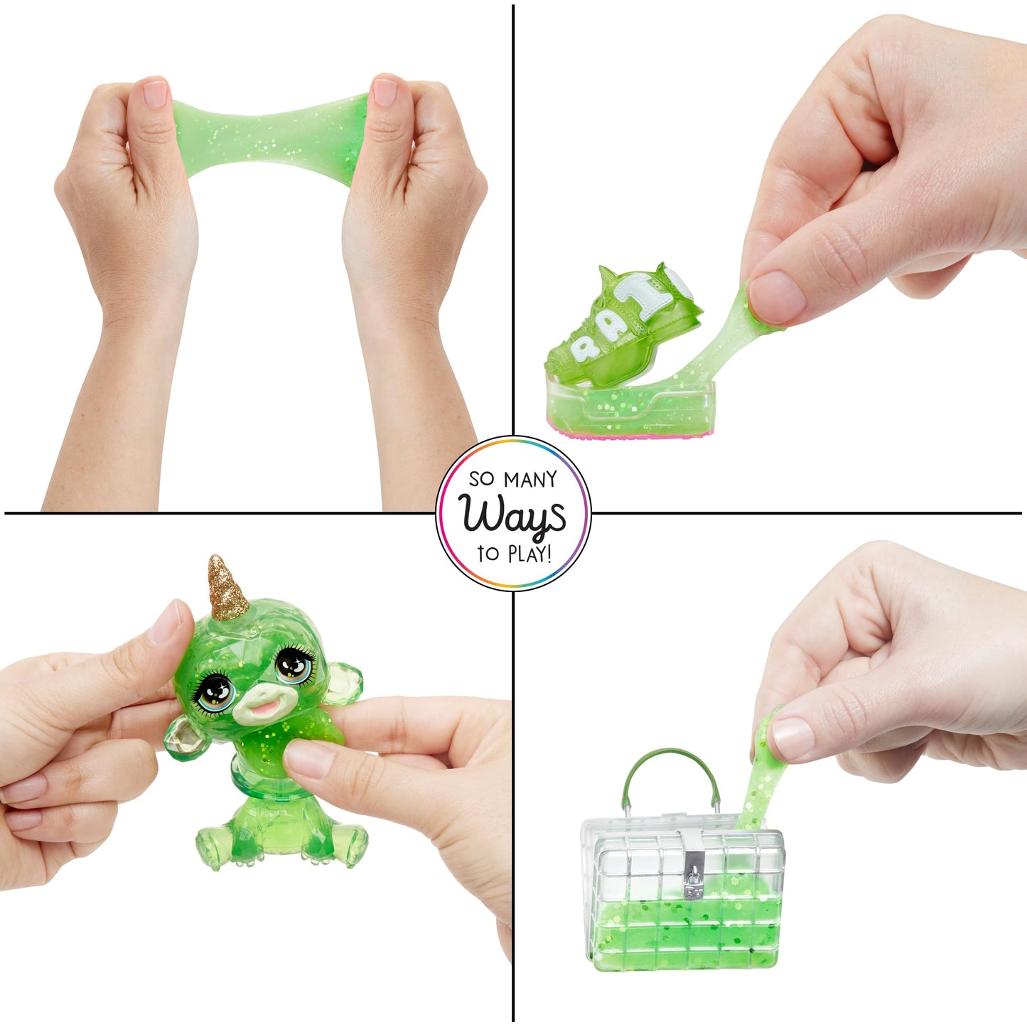 Rainbow High Jade, Green With Slime Kit & Pet, 11' Shimmer Posable Fashion Doll With Diy Sparkle Slime, Magical Yeti Pet. Fun Play Accessories, Great Toy Gift For Girls Kids Ages 4-12 Years
