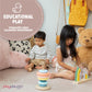 Play Platoon Non-Toxic Large Kids Play Mats For Floor, 9 Tile 72 X 72 Inch - Extra-Thick Foam Tiles, 24 X 24 Inch Puzzle Mat Pieces, Neutral Playmat For Toddlers & Childrens Playroom - Sand Star Print