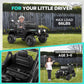 Hikole Battery Powered Cars For Kids, 12V Ride On Jeeps Car With Remote Control, 3 Speeds, Bluetooth, Led Lights, Safety Belts, Spring Suspension, Kids Electric Vehicles For Boys, Black