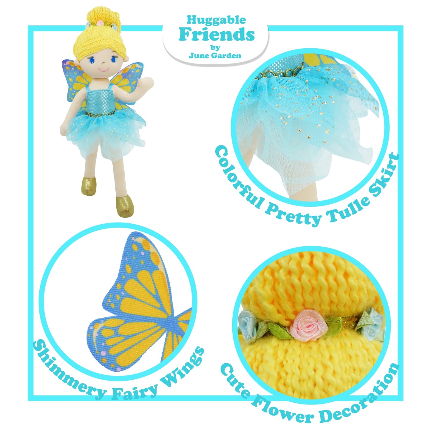 June Garden 16'' Enchanted Garden 3 Fairy Dolls Package- Best Value