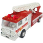 Master Toy Die-Cast Metal Fire Engine Truck with Ladder, Pull-Back Action, Red, Model 7000