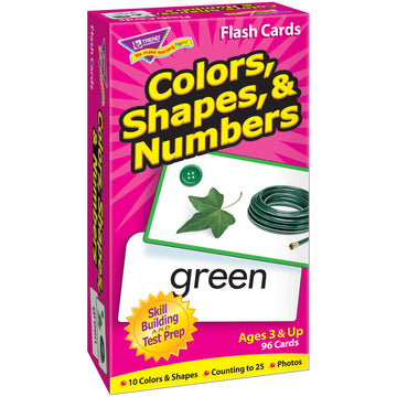 Trend Enterprises: Colors, Shapes & Numbers Skill Drill Flash Cards, Exciting Way For Everyone To Learn, Great For Skill Building And Test Prep, 96 Cards Included, Ages 3 And Up