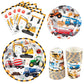 Wernnsai Construction Party Supplies Set - 64 Pcs Dump Truck Theme Birthday Party Decorations Disposable Paper Plates Cups Napkins Tableware For Boys Kids Baby Shower Excavator Birthday Party Decor