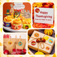 Zonon 1000 Pieces Thanksgiving Party Stickers Round Funny Turkey Label Stickers Pumpkin Maple Leaf Adhesive Decals Autumn Theme Seal Stickers For Thanksgiving Fall Party Decorations