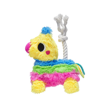 Pearhead Puppy Pinata Dog Toy, Rope Tug Toy for Dogs, Colorful Interactive Dog Toys, Party Pinata Toy for Dogs, Plush Chew Toy, 