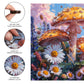 Wooden Puzzles for mature-themeds 200 Pieces  Mushroom Flower Wooden Jigsaw Puzzles for mature-themed and Kids  11.2 Inch Medium Size Family Reunion Puzzle  Valentine's Day Puzzle Gifts for Lovers Friends and Family