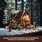 Funwhole Hunting-Cabin Lighting Building-Bricks Set - Retro Wooden Cabin Led Light Construction Building Model Set 2036 Pcs For Adults And Teen