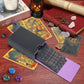 Buweeo Tarot Card Case/Holder, Single Deck Pu Leather Card Holder For Most Standard Size Tarot Cards Or Playing Cards, Black And