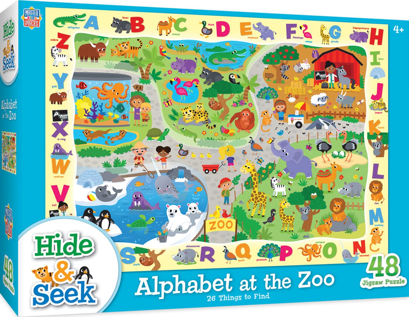 Alphabet at the Zoo 48 pc