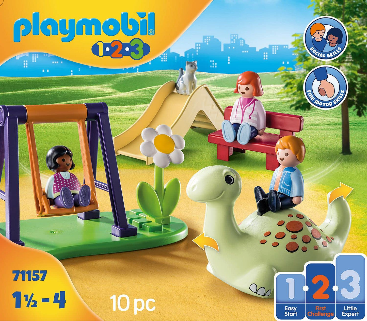 Playmobil 1.2.3 Playground - Multicoloured Plastic Playset, One Size, Model 71157