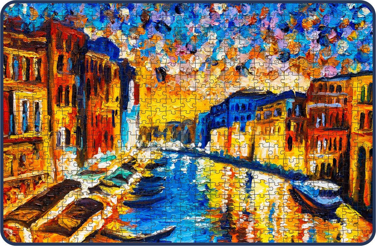 Webby Kids The Vibrant Venice Painting Wooden Jigsaw Puzzle, 500 Pieces, Multicolor