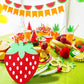 Sosation Jungle Safari Pinata - 12.6x11.8x2.4 inches, Red Paper, Birthday Party Decorations with Blindfold, Bat, and Confetti