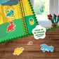DINO MINI Stick4Ever Jelly Sticker Book - Waterproof, Reusable, Colorful - Fun Road Trip Activities for Kids (Dinosaurs)
