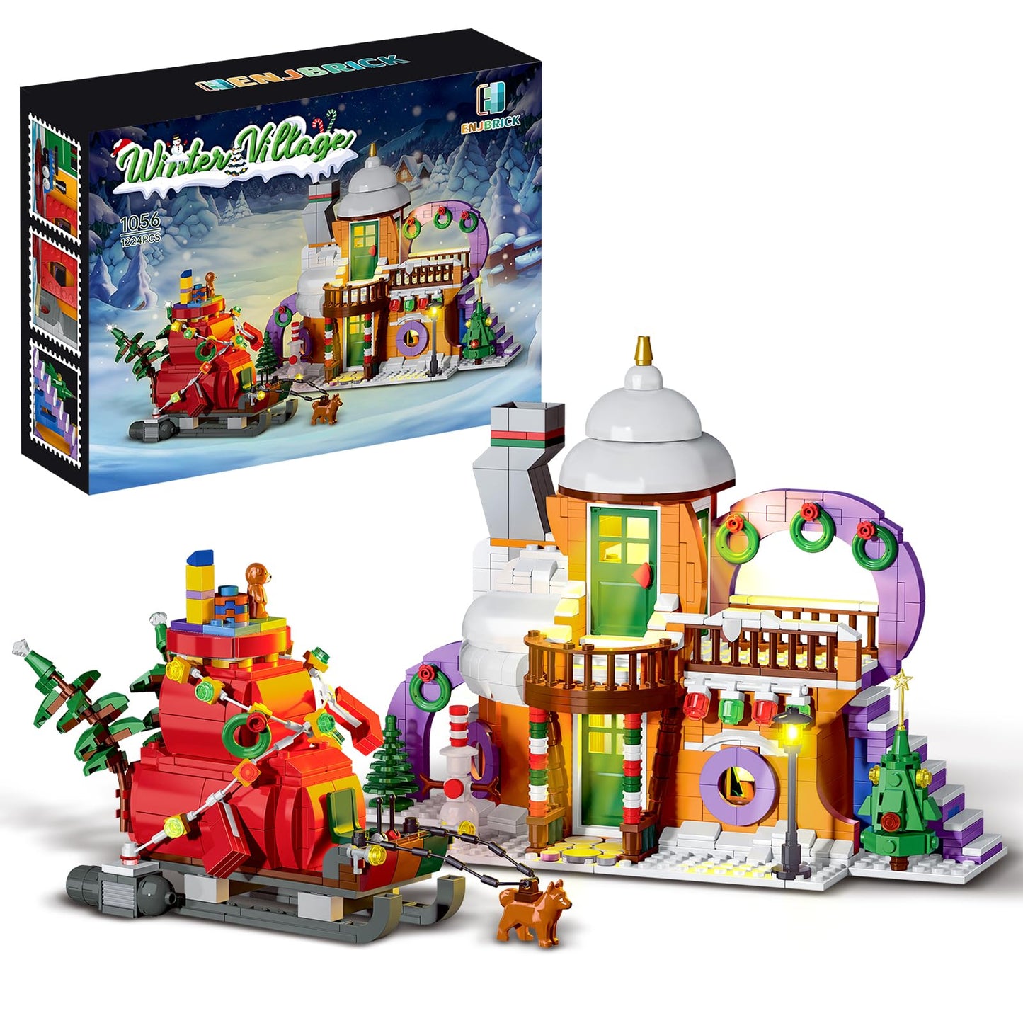 Enjbrick Christmas Toy Building Set