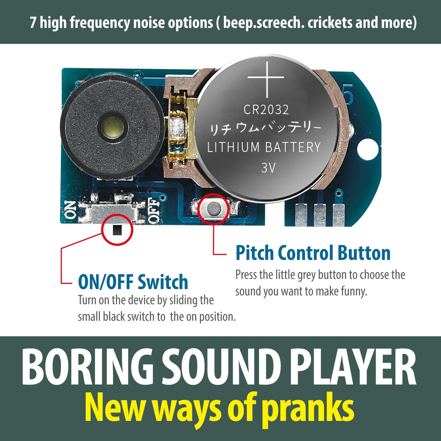 Chilpals Cricket Noise Maker Prank (5 Pack) Hidden Prank Noise Maker for mature-themed Prank Stuff for mature-themeds Beeping Prank Lrritating Noise Maker Suitable for Party  Office  Home  School  Car