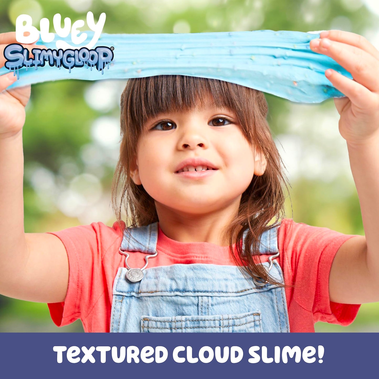 Horizon Group USA Bluey Premium Cloud Slime, 8 oz Blueberry-Scented Fluffy Slime for Kids, Model 229888, with Mix-Ins
