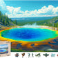 National Parks Puzzle for Kid 300 Piece  Landscape Jigsaw Puzzle  Yellowstone Park Puzzle  Spring Puzzle  Wooden Puzzle for Valentine's Day Mother's Day Puzzle Gifts for mature-themed and Teens(11.2 * 15.9in)
