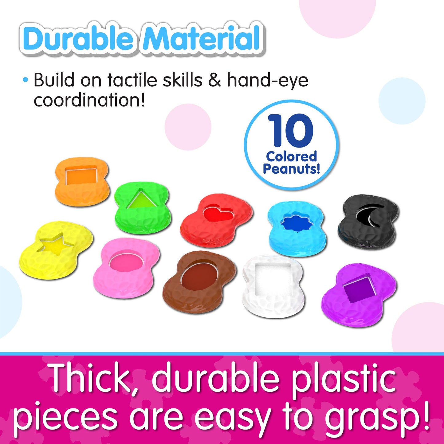 The Learning Journey Shapes Elephant Toy - Colorful Preschool Learning for Toddlers - Medium Plastic - Ages 2+ - Model 345207