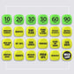 Skywin Workout Dice - 1 Pack, Yellow, Fun Exercise Dice for Solo or Group Classes, 6-Sided Foam Fitness Dice Great Dynamic Exerc