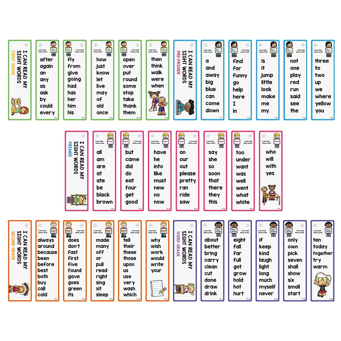 Lachilly 220 Sight Words Flashcards, High Frequency 220 Words, Beginning Reading, Kindergarten To 1St Grade, Esl Teaching Materi