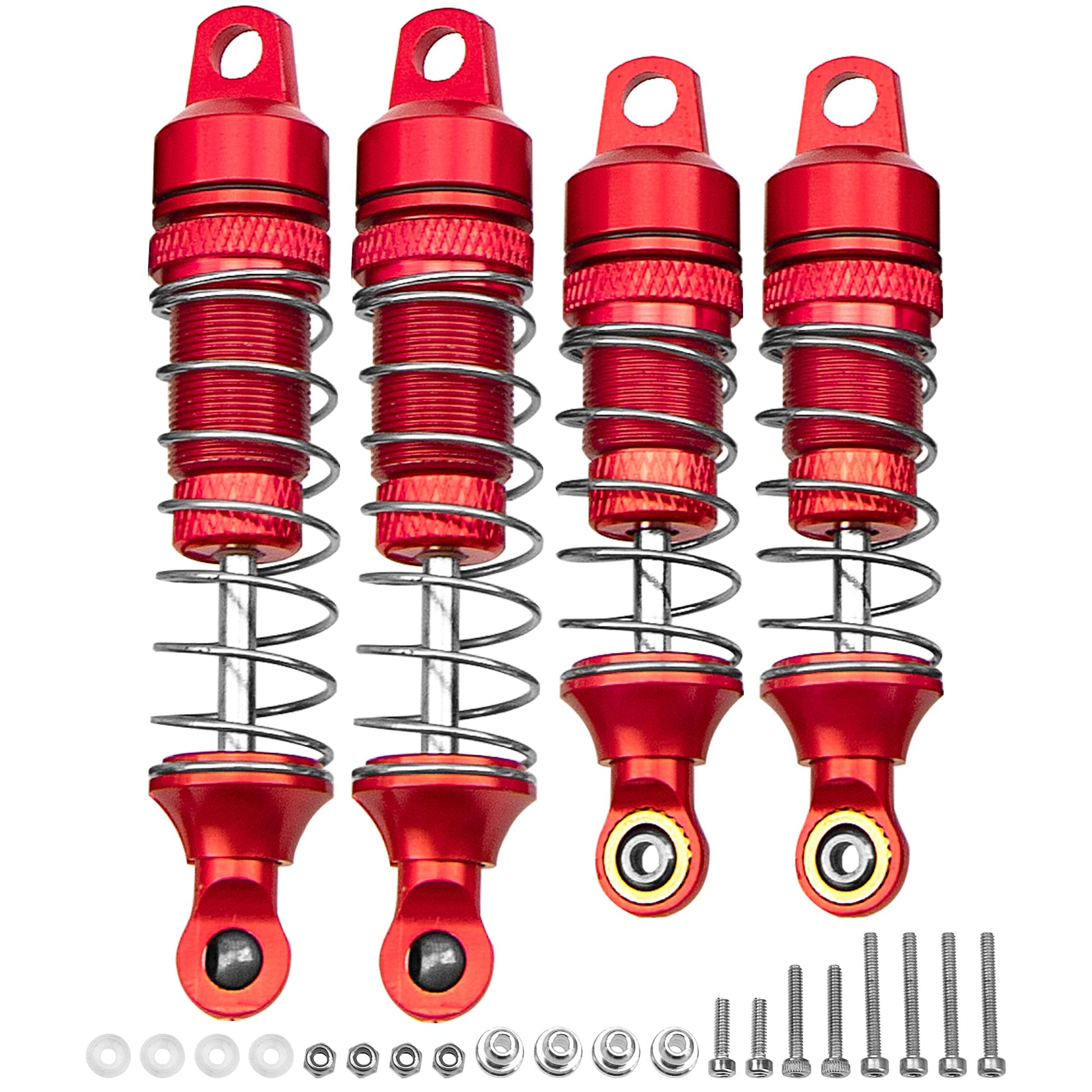4Pack Vgoohobby Shock Absorber Front Rear Damper Suspension Compatible With 1/18 Losi Mini T 2.0 Mini-B 2Wd Rc Stadium Upgrade P