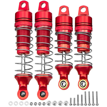 4Pack Vgoohobby Shock Absorber Front Rear Damper Suspension Compatible With 1/18 Losi Mini T 2.0 Mini-B 2Wd Rc Stadium Upgrade P