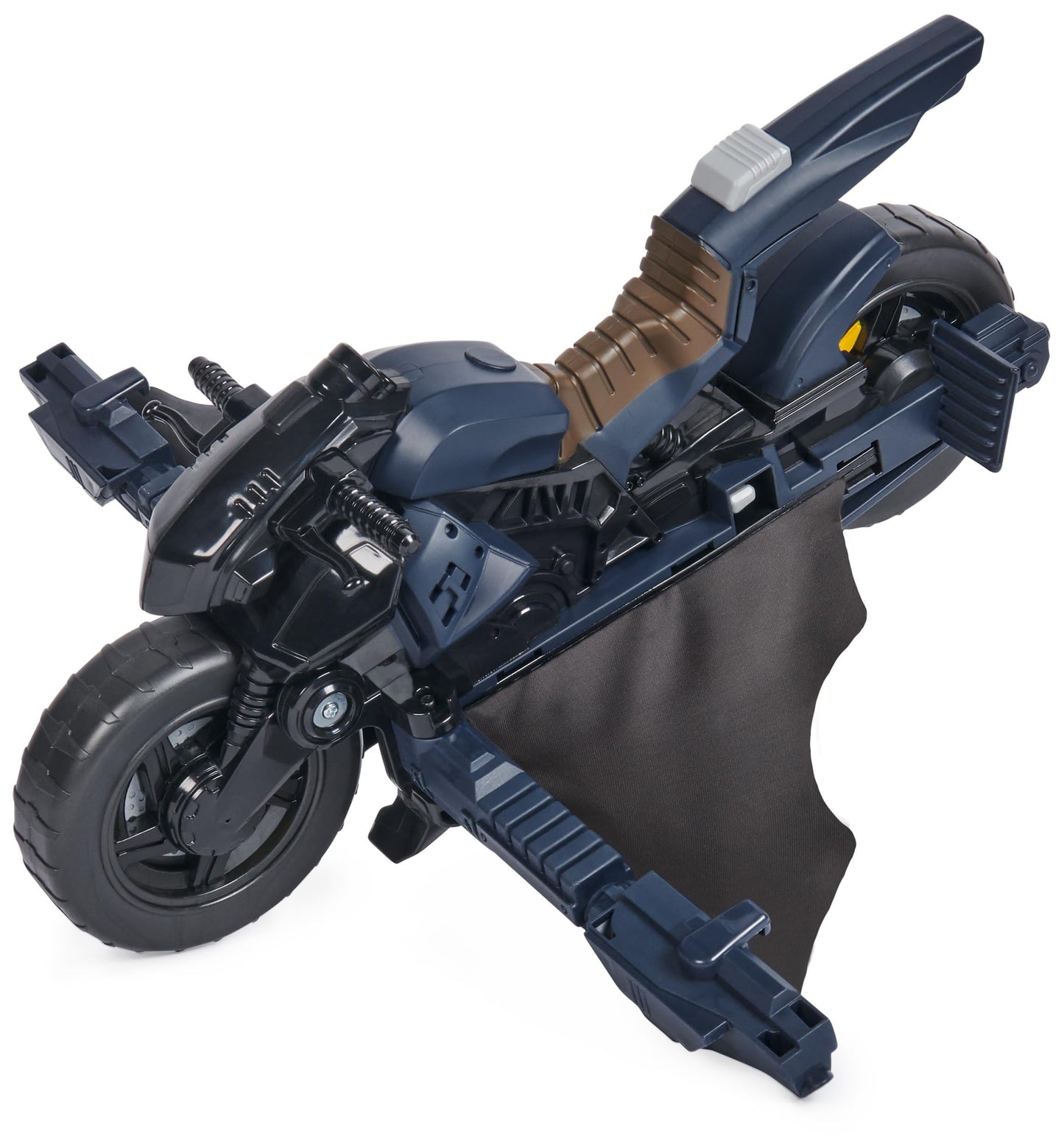 DC Comics Batman Batcycle 2-in-1 Transforming Toy, Figure Compatible, Plastic, Model 6067956, Ideal for Kids 4+
