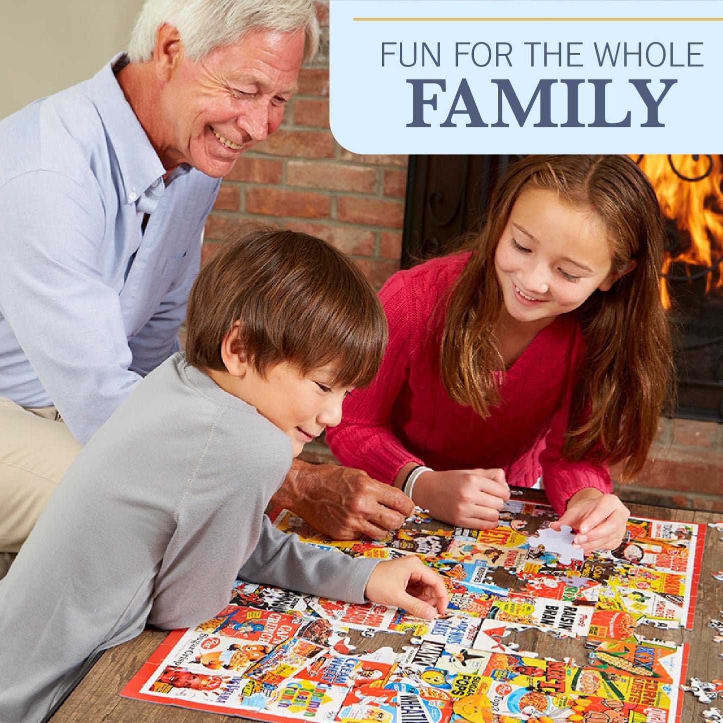 White Mountain 1000 Piece Jigsaw Puzzle - Fun Collage for Adults & Family, Engineered Wood, White, Model 1760pz