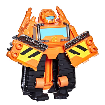 Transformers Playskool Heroes Rescue Bots Academy Wedge The Construction-Bot Converting Toy, 4.5 Figure, Toys for Kids Ages 3 & 