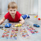 Shangrla Race Car Stickers For Kids Boys 3D Puffy Racecar Stickers For Toddlers, Puffer Bubble Racing Sticker, Reusable Cool Puff Sports Car Sticker, Party Favors 4 Sheet.