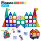 PicassoTiles 121 pc Master Builder Magnetic Building Block Construction Set Magnet Tiles Blocks with Car Truck, 2 Character Acti