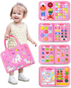 Walenty Toddler Busy Board Montessori Toys For 1 2 3 4 Year Old Girl Birthday Gifts, Busy Book Sensory Learning Toys For Toddler
