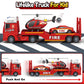 SpringFlower Truck Toddler Boy Toys, 25'' Large Fire Truck Toy with Racing Car and Helicopter,3 in 1 Lights Sounds Fire Truck Bo
