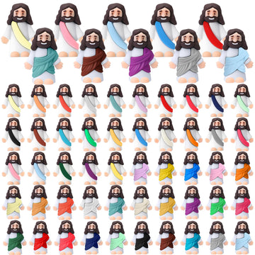 Bememo 50 Pcs Jesus Toys Little Jesus Figures Religious Jesus Figurines Gifts Religious Supplies Party Favors Gift For Church An