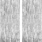 TOTAFAM 2 Pack Fringe Curtains Backdrops, Foil Fringe Curtains, Door Streamers for Birthday Wedding Bridal Shower Holiday Gradua