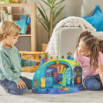 Hand2Mind Numberblock Five’S Musical Superstar Stage, Play Figure Playsets, Toddler Music Toys, Number Toys, Counting Toys, Math Toys For Kids 3-5, Preschool Learning Toys, Birthday Gifts For Kids