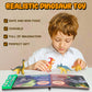IVOXEX Dinosaur Toys Set - 12 Multicolor Figures & Sound Book - Realistic Roars - Educational Toys for Kids Ages 3-6