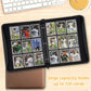 GERMUN 9 Pocket Card Binder  enhanced Zip Trading Card Binder  720 Double Sided Pocket PU Card Collection Binder  Collector Card Album  Card Folder for MTG  TCG  Sports Cards  Game Cards (Brown)