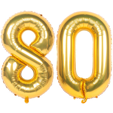 40 Inch Gold Number Balloons Helium Foil Mylar Balloon Birthday Party Banquet Decoration 80