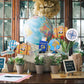 Yaaaaasss! Adventure Themed Centerpieces Set of 21 - Travel Props for Graduation, Retirement, Bon Voyage, World Map Design - Model ADV-TP