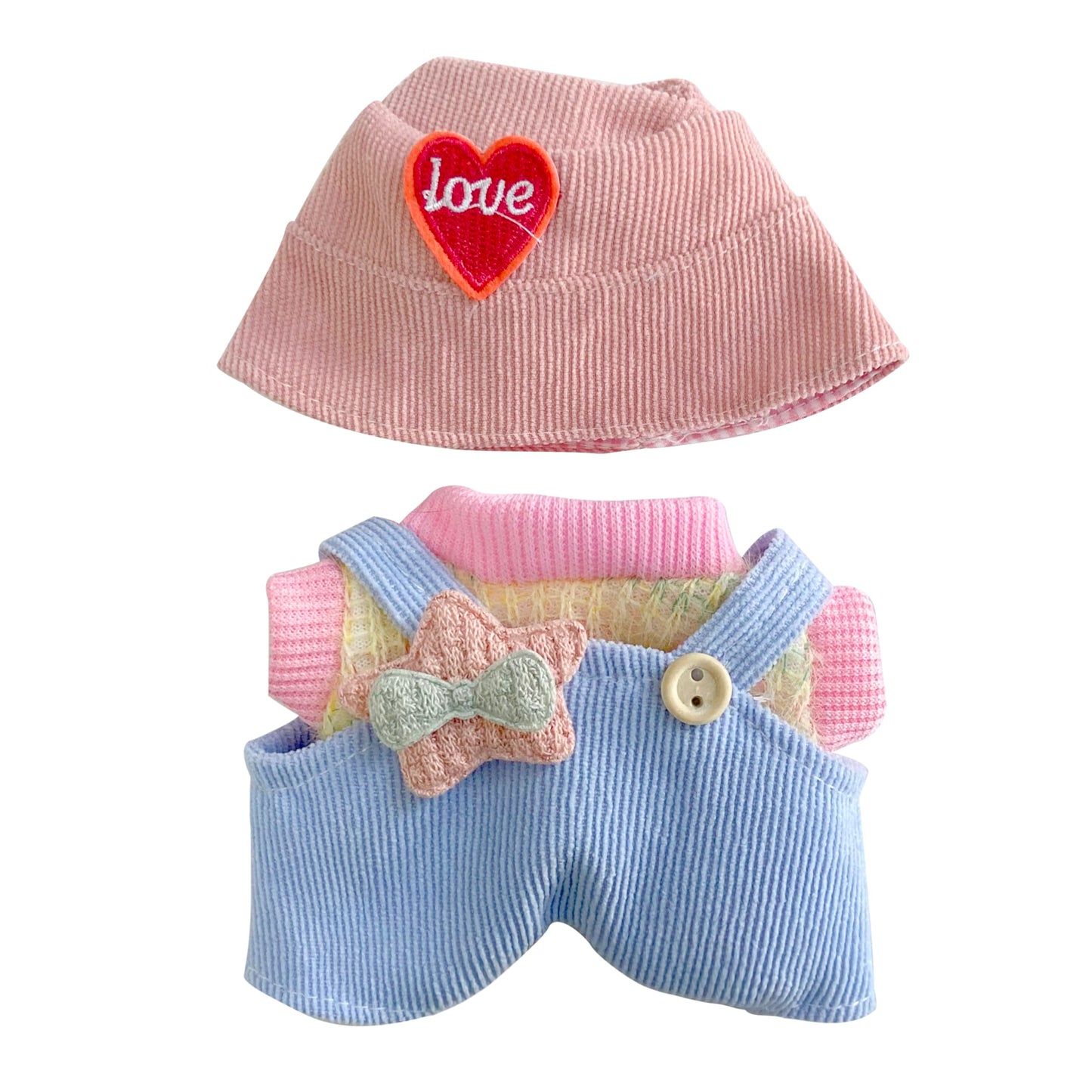 AYJK7 Doll Clothing Compatible with 6.7 Inch Labubu Doll Clothes(no Doll Included) 17cm  Outfits Animal Chic Style Fashion Accessories