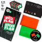 Lucky Egg Party Game - Fun Red Flag Green Flag - 230 Questions - Cardstock - Model LE21 - Black - Adult Game for Friends