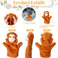 Shappy 24 Pieces Kids Hand Puppet Plush Zoo Animal Hand Puppets Toddler Animal Puppet Soft Plush Toys Plush Puppets Pretend Toys
