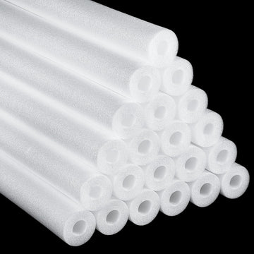 Sratte 30 Pcs Pool Noodles Bulk 39 Inch Foam Hollow Noodles Jumbo Diy Decorations Large Foam Swim Water Noodles For Swimming Floating Craft Projects(White)