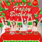 LKITMIUT Watermelon Party Supplies Set - 215 Pack Decor with Plates, Balloons, Backdrop, Tablecloth & Napkins for One In A Melon Theme
