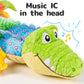 The Cuddle Croc, Musical Stuffed Infant Activity Toy with Teether, Rattle & Crinkles