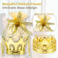 JC HUMMINGBIRD JCHB12 Pieces Fillable Gold Crown with Flower Pouch Party Favors